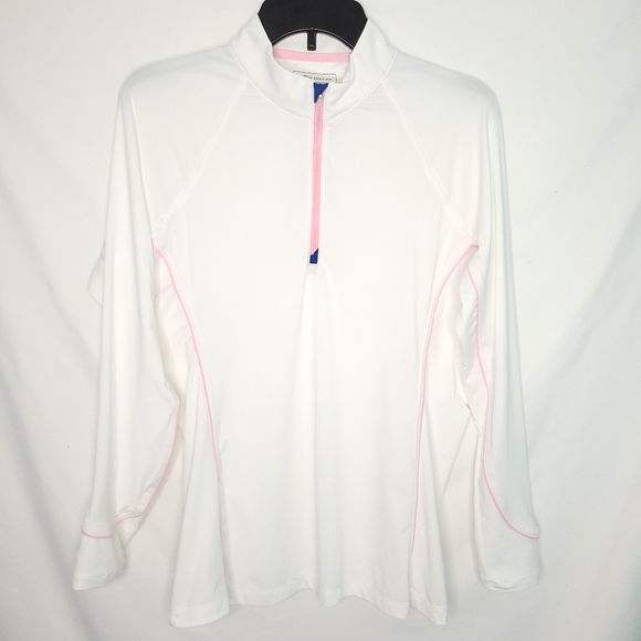 Peter Millar Jackets & Blazers - PETER MILLAR Women's 1/4 Zip UPF 50+ Sun Protection Lightweight Jacket LARGE